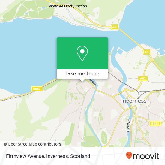 Firthview Avenue, Inverness map
