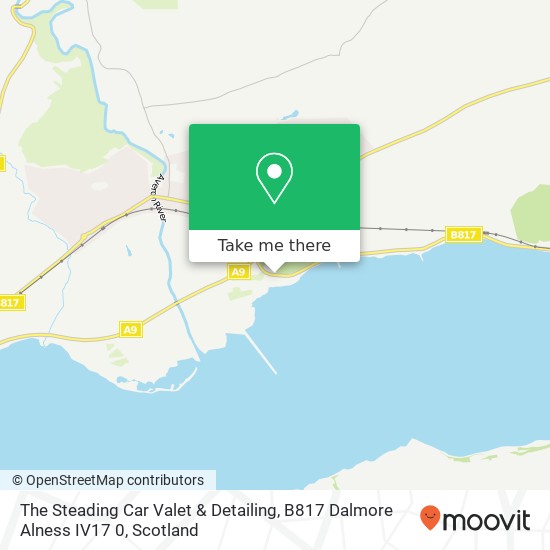 The Steading Car Valet & Detailing, B817 Dalmore Alness IV17 0 map