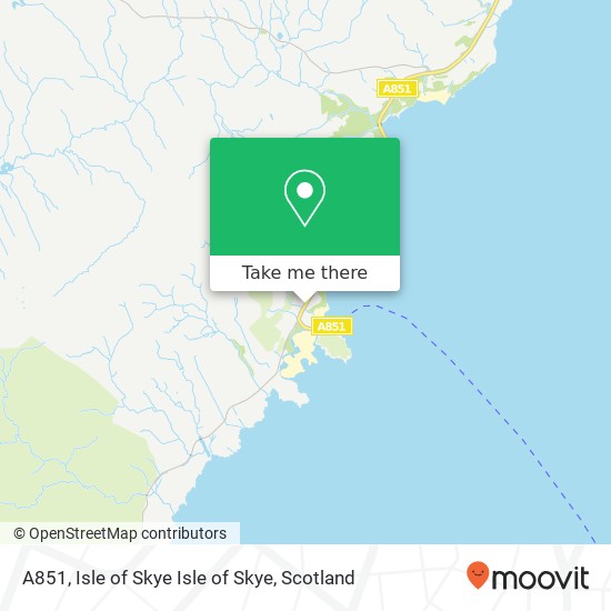 A851, Isle of Skye Isle of Skye map
