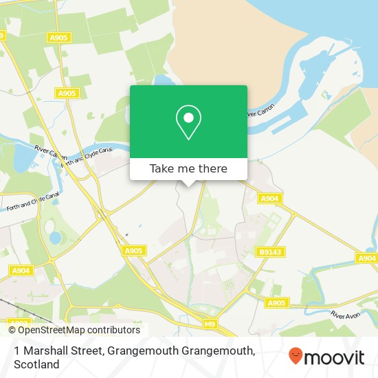 1 Marshall Street, Grangemouth Grangemouth map