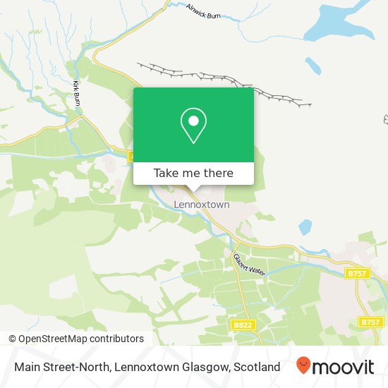 Main Street-North, Lennoxtown Glasgow map