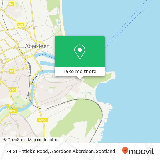 74 St Fittick's Road, Aberdeen Aberdeen map