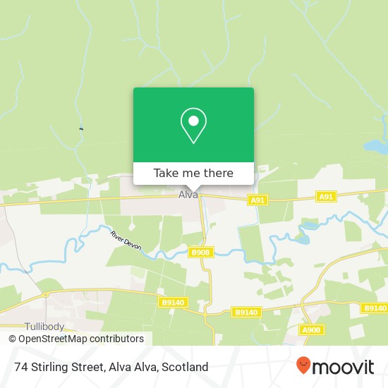 74 Stirling Street, Alva Alva map