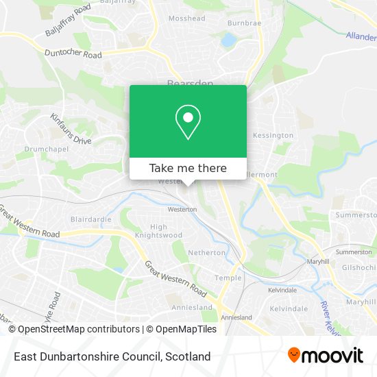 East Dunbartonshire Council map