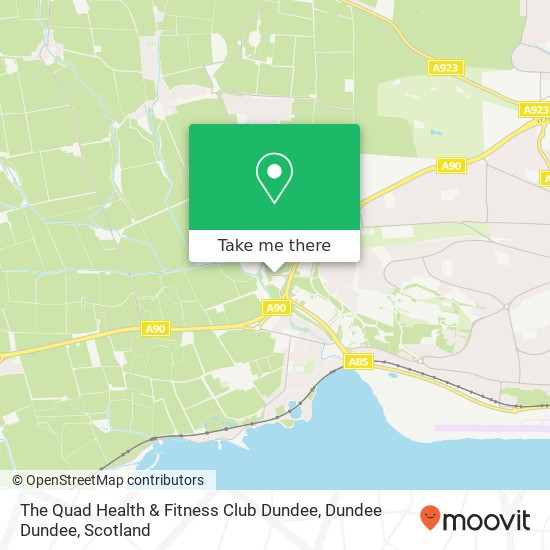 The Quad Health & Fitness Club Dundee, Dundee Dundee map
