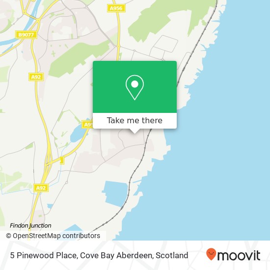 5 Pinewood Place, Cove Bay Aberdeen map