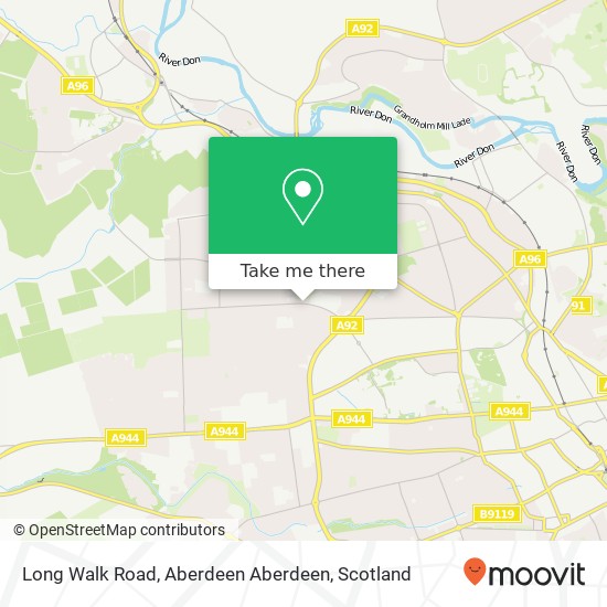 Long Walk Road, Aberdeen Aberdeen map