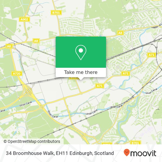 34 Broomhouse Walk, EH11 Edinburgh map