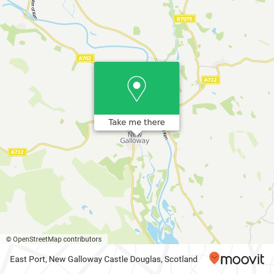 East Port, New Galloway Castle Douglas map