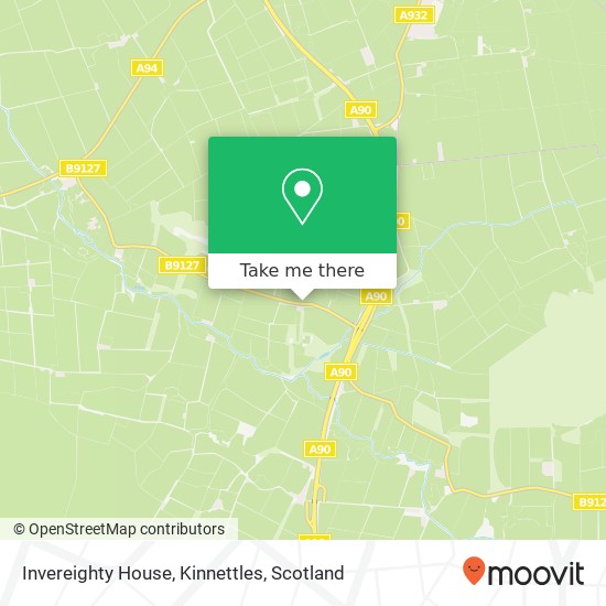 Invereighty House, Kinnettles map