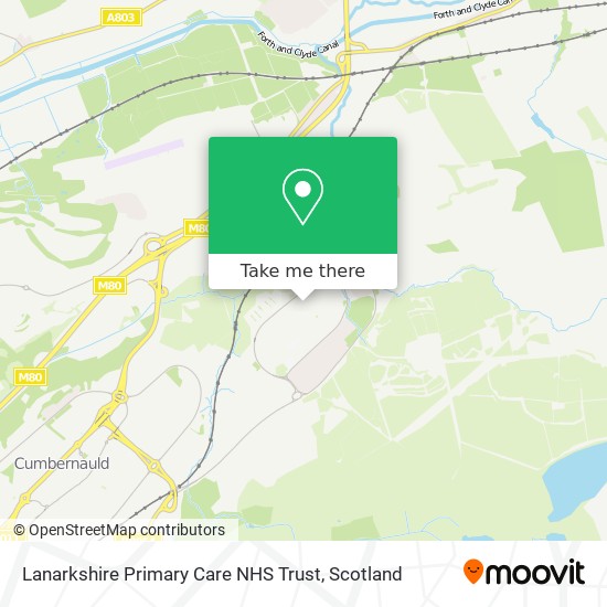 Lanarkshire Primary Care NHS Trust map