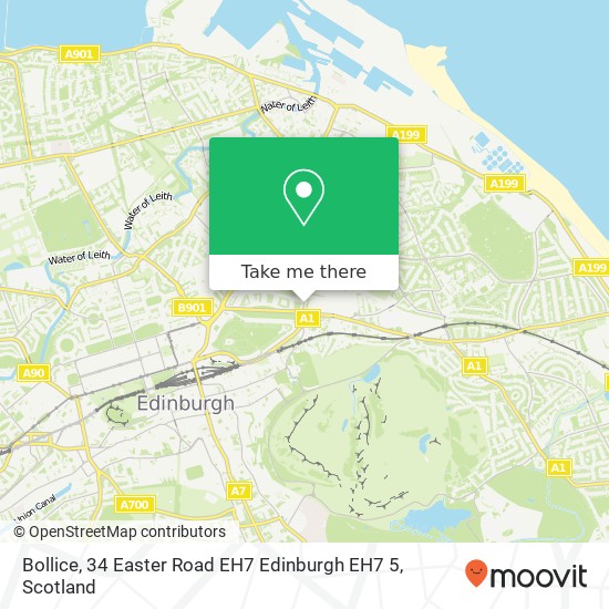 Bollice, 34 Easter Road EH7 Edinburgh EH7 5 map