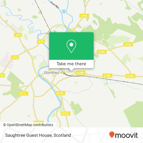 Saughtree Guest House map