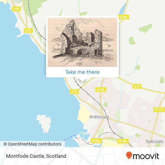 Montfode Castle map