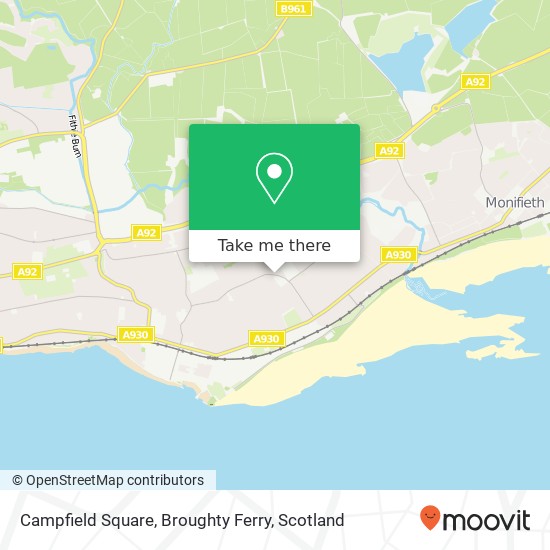 Campfield Square, Broughty Ferry map