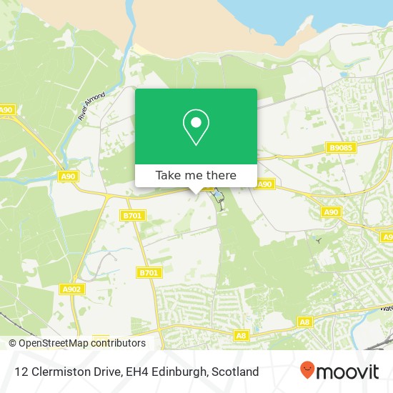 12 Clermiston Drive, EH4 Edinburgh map