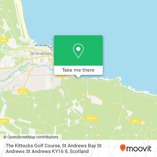 The Kittocks Golf Course, St Andrews Bay St Andrews St Andrews KY16 8 map