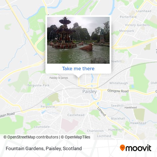 Fountain Gardens, Paisley map