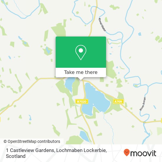 1 Castleview Gardens, Lochmaben Lockerbie map