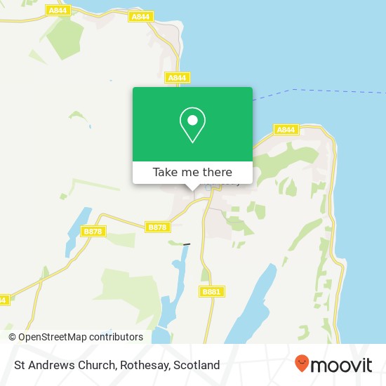 St Andrews Church, Rothesay map