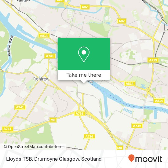Lloyds TSB, Drumoyne Glasgow map