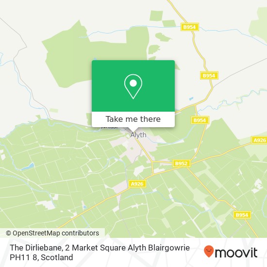 The Dirliebane, 2 Market Square Alyth Blairgowrie PH11 8 map