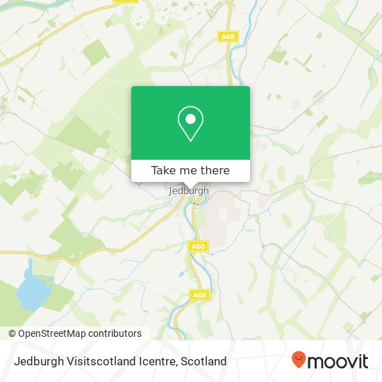 Jedburgh Visitscotland Icentre map