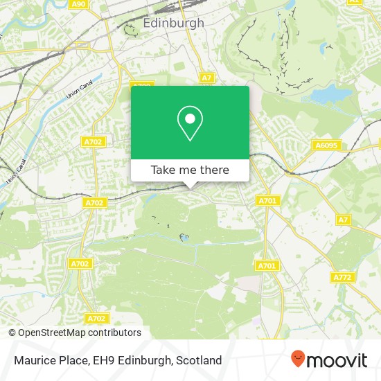 Maurice Place, EH9 Edinburgh map