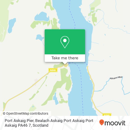 Port Askaig Pier, Bealach Askaig Port Askaig Port Askaig PA46 7 map