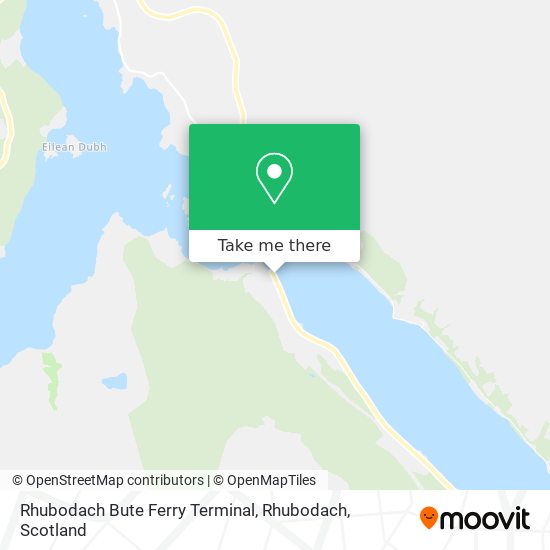 Rhubodach Bute Ferry Terminal, Rhubodach map