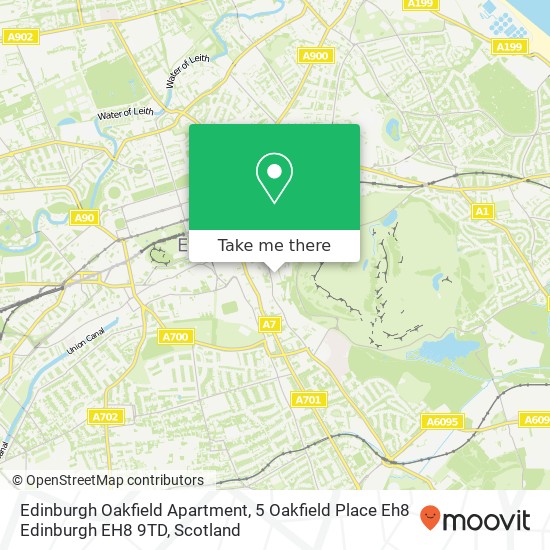 Edinburgh Oakfield Apartment, 5 Oakfield Place Eh8 Edinburgh EH8 9TD map