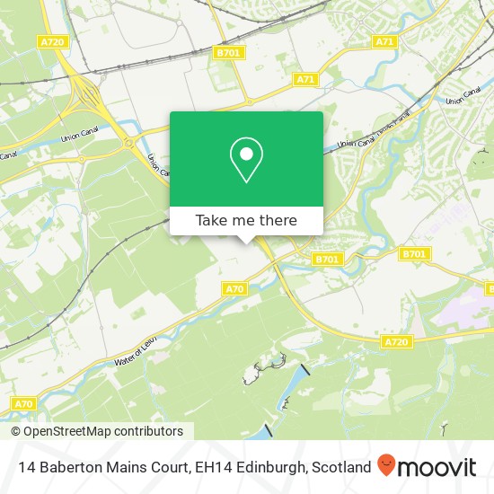 14 Baberton Mains Court, EH14 Edinburgh map