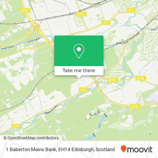 1 Baberton Mains Bank, EH14 Edinburgh map