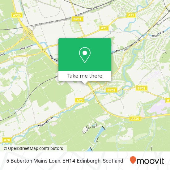 5 Baberton Mains Loan, EH14 Edinburgh map