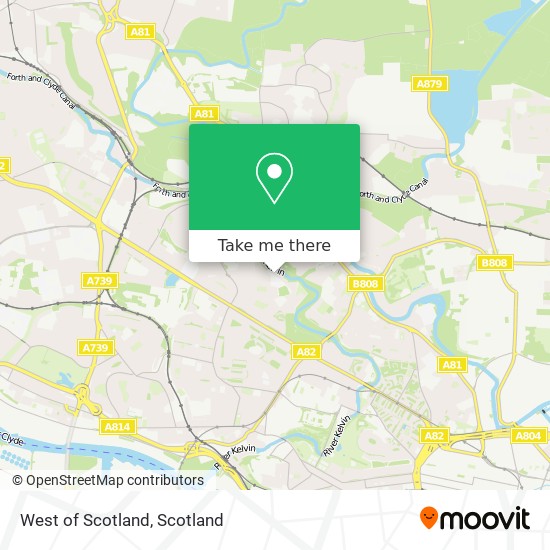 West of Scotland map