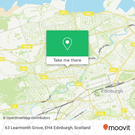 63 Learmonth Grove, EH4 Edinburgh map