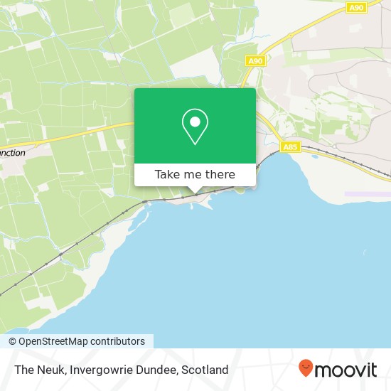 The Neuk, Invergowrie Dundee map