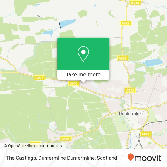 The Castings, Dunfermline Dunfermline map