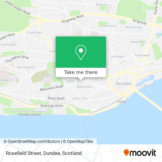 Rosefield Street, Dundee map