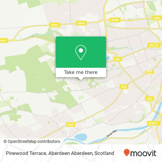Pinewood Terrace, Aberdeen Aberdeen map