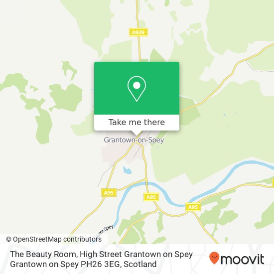 The Beauty Room, High Street Grantown on Spey Grantown on Spey PH26 3EG map