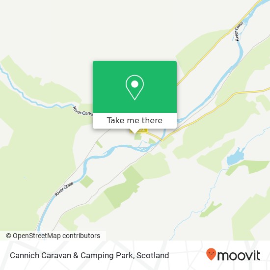 Cannich Caravan & Camping Park map