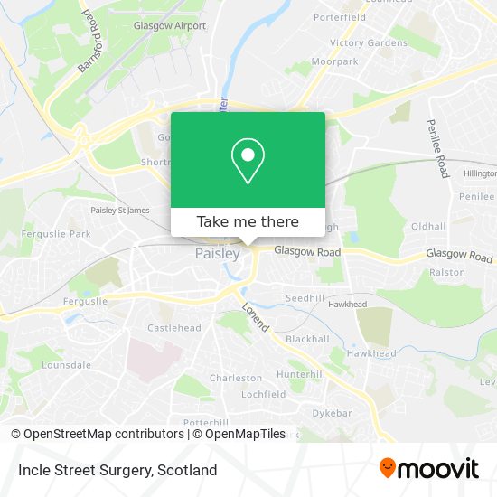 Incle Street Surgery map