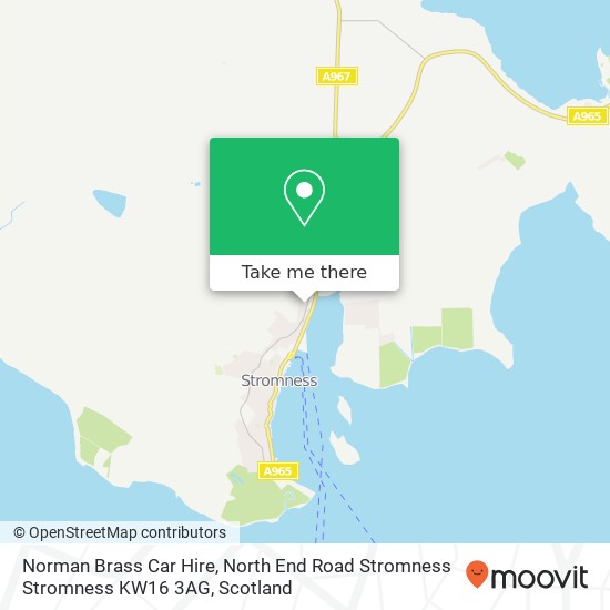 Norman Brass Car Hire, North End Road Stromness Stromness KW16 3AG map