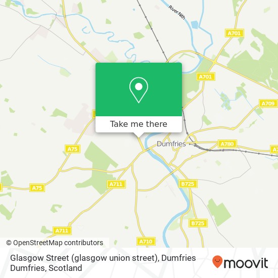 Glasgow Street (glasgow union street), Dumfries Dumfries map