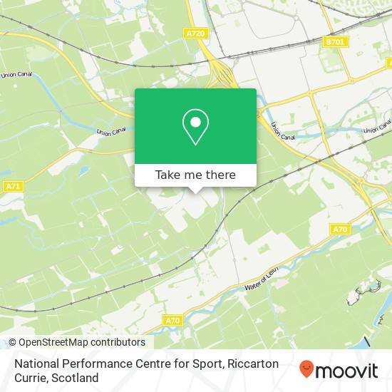 National Performance Centre for Sport, Riccarton Currie map
