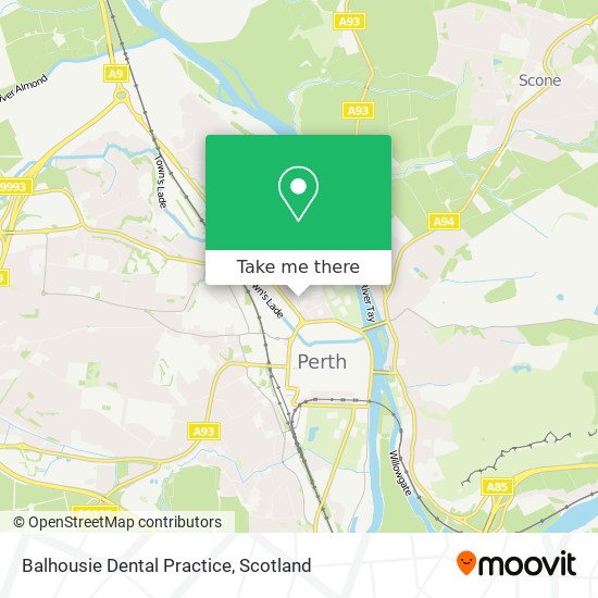 Balhousie Dental Practice map