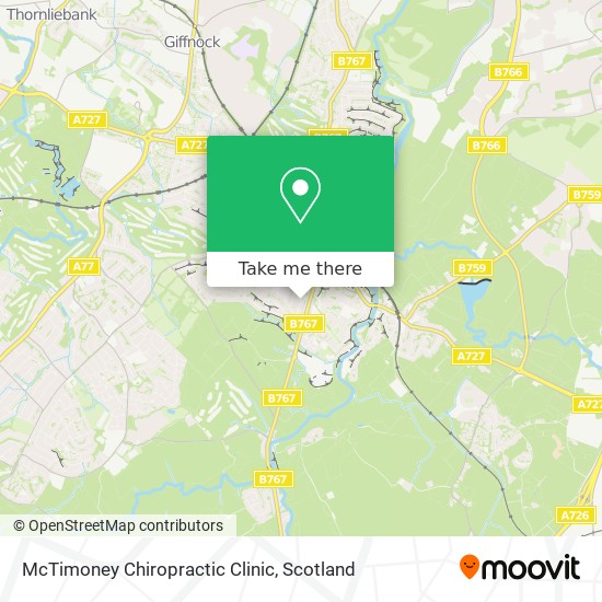 McTimoney Chiropractic Clinic map
