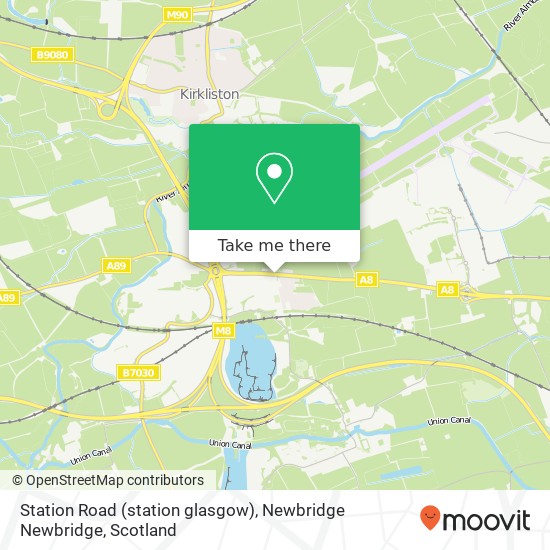 Station Road (station glasgow), Newbridge Newbridge map