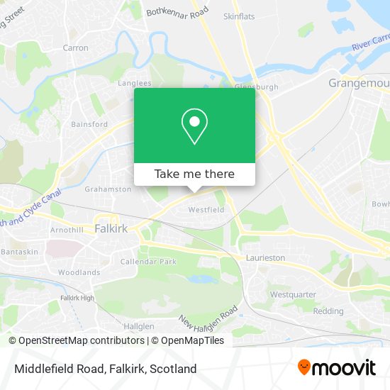 Middlefield Road, Falkirk map